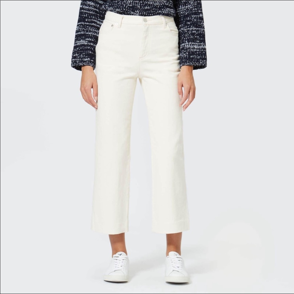 APC white jeans